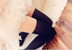 Half Black Women Tights