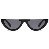 Half Cutted Grunge Shape Sunglasses