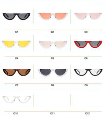 Gafas de sol con forma grunge cortada a la mitad