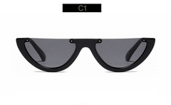 Gafas de sol con forma grunge cortada a la mitad