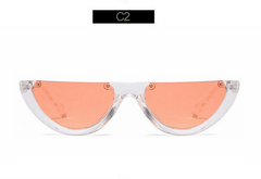 Gafas de sol con forma grunge cortada a la mitad