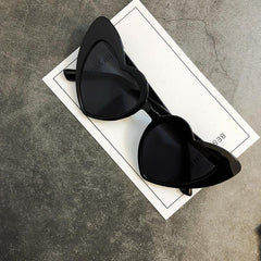 High Angle Corner Heart Shaped Colorful Sunglasses