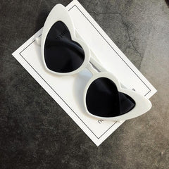 High Angle Corner Heart Shaped Colorful Sunglasses