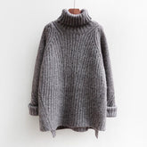 High Neck Loose Huge Knit Sweater