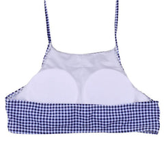 Holiday Beach Plaid Open Bikini