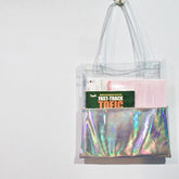 Hologram Laser Transparent Half Tote Bag