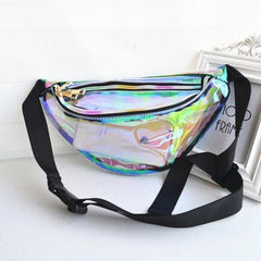 Riñonera transparente holográfica