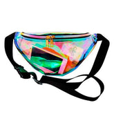 Holographic Transparent Belt Bag