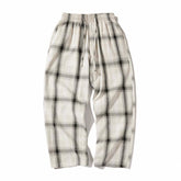 Huge Plaid Vintage Elastic Waist Oversized Pants