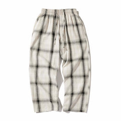 Huge Plaid Vintage Elastic Waist Oversized Pants