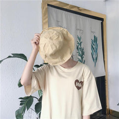 Juicy Lemonade – Übergroßes, ästhetisches Kawaii-T-Shirt mit Rückendruck in Rosa