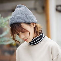 Knit Solid Colors Comfy Beanie Hat