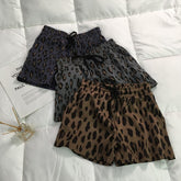 Leopard Animal Print Elastic Waist Comfy Shorts