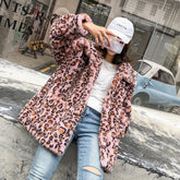 Leopard Print Warm Plush Outwear Jacket