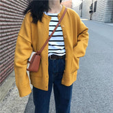 Long Sleeved Cardigan Sweet Colors Sweater