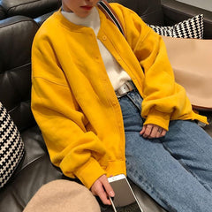 Cárdigan holgado de algodón con mangas farol