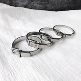 Metallic Buckle Silver Simple Trendy Bracelet