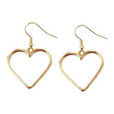 Metallic Vintage Heart Earrings