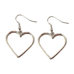 Metallic Vintage Heart Earrings