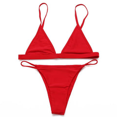 Minimalistic Simple Colour Triangle Bikini