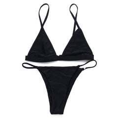 Minimalistic Simple Colour Triangle Bikini