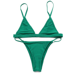 Minimalistic Simple Colour Triangle Bikini