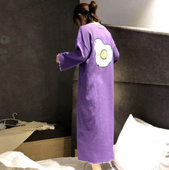 Pijama de cuello redondo con estampado de frutas, aguacate y piña