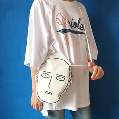 One Punch Man Anime Head Canvas Shoulder Bag