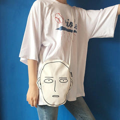 One Punch Man Anime Head Canvas Shoulder Bag