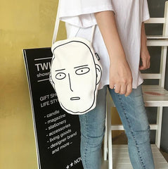 One Punch Man Anime Head Canvas Shoulder Bag