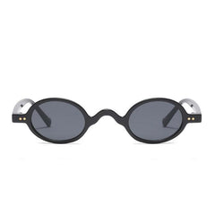 Gafas de sol modernas con montura de plástico ovalada y colorida