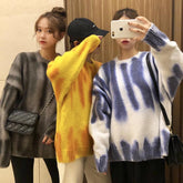 Oversize Soft Fleece Retro Washed Sweater