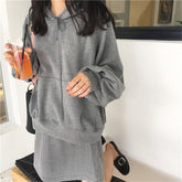 Oversized Long Sleeve Shoelace Bow Autumn Hoodie