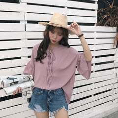 Top ligero de verano con tirantes y volumen de gran tamaño