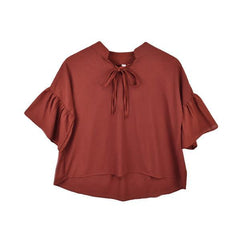 Top ligero de verano con tirantes y volumen de gran tamaño