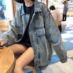 Oversized Vintage Outwear Denim Jacket