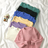 Pastel Aesthetic Round Neck Oversized Knit Sweater