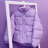 Pastel Color Ulzzang Puff Padded Outwear