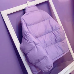 Pastel Color Ulzzang Puff Padded Outwear