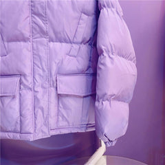 Pastel Color Ulzzang Puff Padded Outwear