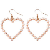 Pearl Hearts Minimal Earrings