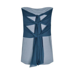 Vestido corto de tubo acanalado con cuello halter