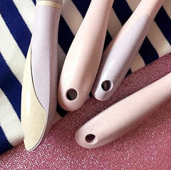 Cepillo de pelo de masaje de plástico rosa lila