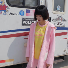 Camiseta kawaii con bordado de luna en colores pastel de Pink Paradise