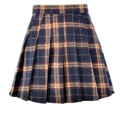 Plaid School Style 6 Colors Pleathed Skirt