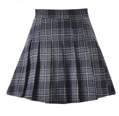 Plaid School Style 6 Colors Pleathed Skirt