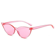 Plastic Transparent Sharp Corners Colorful Sunglasses