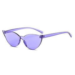 Plastic Transparent Sharp Corners Colorful Sunglasses