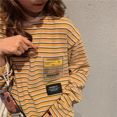 Rainbow Stripes Ulzzang Oversized Sweatshirt
