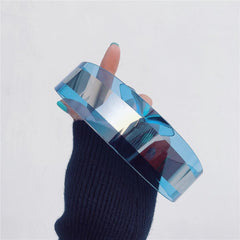 Gafas de sol con máscara reflectante futurista y estética Rave